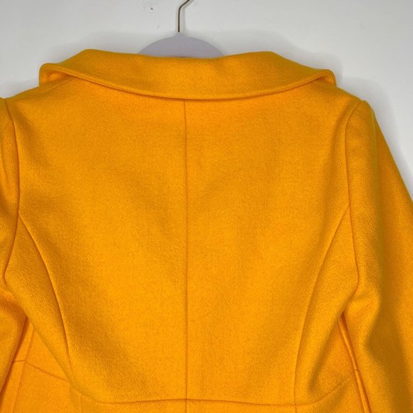 Anya Ponorovskaya Mustard Yellow Wool Coat Cropped - Picture 5 of 7